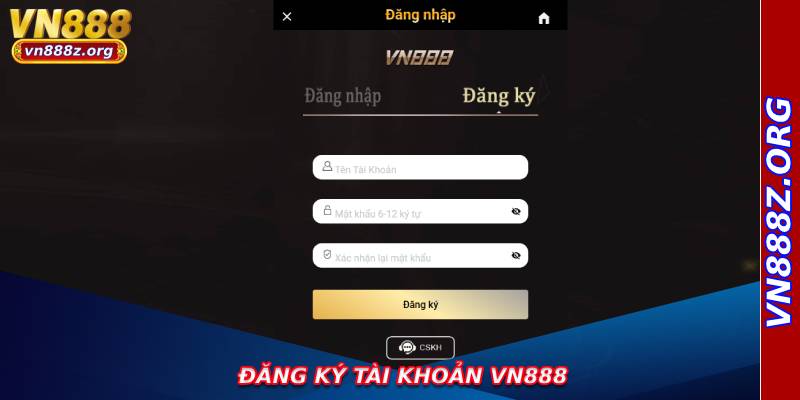 Đăng ký tài khoản VN888